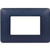 Bticino matix - placca 3p blu mercurio 3 posti