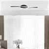 V-TAC VT-7788 Lampadario led da soffitto doppia barra intrecciata 945mm 12W 3000K design moderno - sku 7001