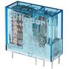 FINDER Mini Relè industriale Finder Tipo 40.52 per circuito stampato 2 scambi a innesto 8A bobina 24V DC continua 405290240000