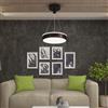 V-TAC VT-7765 lampadario led rotondo a sospensione nero 12W circolare anello sospeso 4000K 240mm - SKU 6931