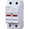ETTROIT JX12238 Supporto per fusibili cilindrici Base RT18-32 2P DIN 10 x 38mm AC/DC
