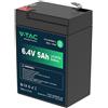 V-TAC Batteria al Litio 6.4V 5Ah per Videosorveglianza ed allarme, UPS - T2 (70x47x99mm) IP55 - 11943