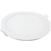 V-TAC Mini pannello LED 18W da incasso rotondo foro 210mm Colore Bianco luce calda 2700K - 214860