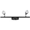 V-TAC VT-810 Lampada led 9W faretto da parete nero testa orientabile applique 2 faretti luce bianco naturale 4000K IP20 - SKU 218269