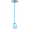 V-TAC VT-7998 Lampadario pendente 1mt E27 in porcellana Ф47mm cavo in corda colore BLU IP20 - SKU 3806