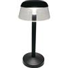 V-TAC Lampada LED da Tavolo CCT 3in1 3W a batteria ricaricabile ricaricabile, in alluminio, USB C Touch Dimmerabile nero - 23685
