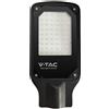 V-TAC VT-15057ST Armatura stradale led SMD lampada 50W 85LM/W 6500K slim alluminio nero IP65 - sku 10209