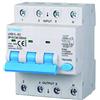 ETTROIT Interruttore magnetotermico differenziale 3P+N 40A 6kA 300mA 380V occupa 4 Moduli DIN Ettroit JX264063