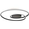 V-TAC VT-7911 Lampadario led forma astratta rotondo circolare 48W in alluminio Triac dimmerabile colore nero luce 3000K 620mm - 14990