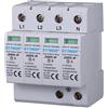 ETTROIT Scaricatore di sovratensione 220V Tipo T2 4 Poli 275V 20kA-40kA Occupa 4 Moduli DIN Ettroit JX5420