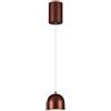 V-TAC VT-7795 Lampadario LED 8.5W a sospensione forma cilindro in metallo colore rame accensione touch 10*16cm regolabile 3000K - 7997