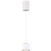 V-TAC VT-7795 Lampadario LED 8.5W a sospensione forma cilindro in metallo bianco accensione touch 10*16cm regolabile 3000K - 7996