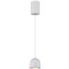 V-TAC VT-7795 Lampadario LED 8.5W a sospensione forma cilindro in metallo grigio chiaro accensione touch 10*16cm regolabile 3000K - 7995