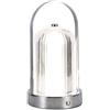 V-TAC VT-1057 Lampada LED da Tavolo 1W cct 3in1 colore cromo stile antico ricaricabile con USB C Touch Dimmerabile 12cm - 7990