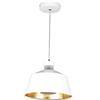 V-TAC VT-7444-WH Lampadario a sospensione LED 7W in metallo a coppa colore bianco antico luce 3000K 25cm - 3931