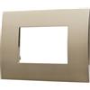 ETTROIT Placca Plastica Serie Venus 3P Colore Bronzo Compatibile Con Vimar Arke VA83310