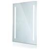 V-TAC VT-8700 specchio led rettangolare 35W da bagno con lampada luce bianco freddo 6400K acciaio IP44 antifog- sku 2140451