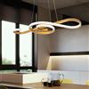 V-TAC VT-7817 Lampadario LED a sospensione forma corda di violino design Moderno 18W 70 cm in alluminio ed acrilico colore oro 3000К - 8021