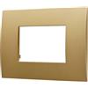 ETTROIT Placca Plastica Serie Venus 3P Colore Oro Compatibile Con Vimar Arke VA83311