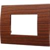 ETTROIT VA83303 Placca Plastica Serie Venus 3P Colore Radica Compatibile Con Vimar Arke