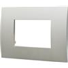 ETTROIT Placca Plastica 3P Serie Venus Colore Silver Compatibile Con Vimar Arke VA83306