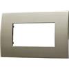 ETTROIT VA83410 Placca Plastica Serie Venus 4P Colore Bronzo Compatibile Con Vimar Arke