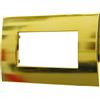 ETTROIT Placca Plastica 4P Colore Oro Lucido Compatibile Serie Venus Con Vimar Arke VA83412