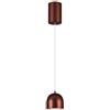 V-TAC VT-7794 Lampadario LED 8.5W a sospensione forma cilindro bombato colore marrone rame 10cm regolabile 3000K - 7997