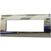 Ettroit VA83713 Placca serie Venus, 7 moduli, plastica, cromato, compatibile con serie Vimar Arkè