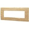 ETTROIT VA83704 Placca Plastica Serie Venus 7P Colore Legno Chiaro Compatibile Con Vimar Arke