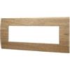 ETTROIT VA83705 Placca Plastica Serie Venus 7P Colore Legno Scuro Compatibile Con Vimar Arke