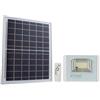 V-TAC faro led 12W con pannello solare e telecomando, batteria sostituibile 6400K bianco - 10405