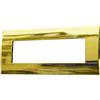 ETTROIT Placca Serie Venus 7P in plastica Colore Oro Lucido Compatibile Con Vimar Arke - VA83712
