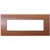 ETTROIT Placca Serie Venus 7P plastica Colore Radica Compatibile Con Vimar Arke VA83703