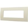 ETTROIT Placca 7P in Plastica Serie Venus Colore Sabbia Compatibile Con Vimar Arke - VA83709