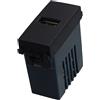 ETTROIT Presa USB 5V 2.1A 1 posto USB-A colore nero Compatibile Vimar Arke VA2401