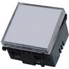 ETTROIT Pulsante con targa Portanome 2P Campanello Colore Nero Compatibile Con Vimar Arke - VA1901