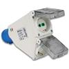 FANTON Adattatore industriale da spina CEE a 2x shuko 2P+T 16A IP44 - 73104