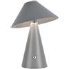 V-TAC Lampada LED da Tavolo 3W ricaricabile USB C Touch Dimmerabile 3in1 in metallo grigio - 7949