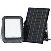 V-TAC VT-55W Faro LED a pannello Solare 10W con batteria sostituibile, telecomando, cavo da 3m Colore Nero 4000K IP65 - 23438