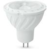 V-TAC Lampadina led faretto GU5.3 (MR16) 6W 12V 110° con copertura Trasparente luce 4000K - 212051