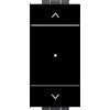 ETTROIT Comando pulsante tapparella smart Wifi Connesso saliscendi app Tuya colore nero compatibile con Living LNWF1202