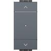 ETTROIT Comando pulsante tapparella smart Wifi Connesso saliscendi app Tuya colore grigio compatibile con Living LGWF1202