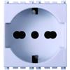 ETTROIT Presa Schuko 2P+T 16A Colore bianco Compatibile Con Vimar Arke VA2102B
