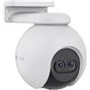 EZVIZ C8PF Telecamera PTZ Visione Panoramica Smart WiFi con Zoom 8x doppio obiettivo e rilevamento AI intelligente