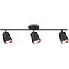 V-TAC applique faretto LED a tre teste, da Muro Triplo 18W , con Testa Orientabile Colore Nero 4000K IP20