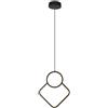 V-TAC V‑TAC Lampadario LED a sospensione 12 W - Design moderno regolabile 28×180 cm, nero, luce calda 3000K - 14998