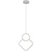 V-TAC V‑TAC Lampadario LED a sospensione 12 W 3000K - Design Moderno, Bianco Opaco 280×1800 mm - 15000