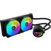 NATEC Dissipatore cpu a liquido AiO Natec Genesis Hydria 240 ARGB NLG-2319 2x120mm Nero [AWNATWPW0000050]