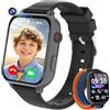 CATGIFF 4G Smartwatch Bambini, Kids Smart Watch Intelligente con GPS, SOS, WIFI, Chat Vocale, Videochiamata, Modo Classe, Giochi Sveglia Contapassi Ragazzi Ragazze Orologio Regalo 4 ai 12 anni, Nero
